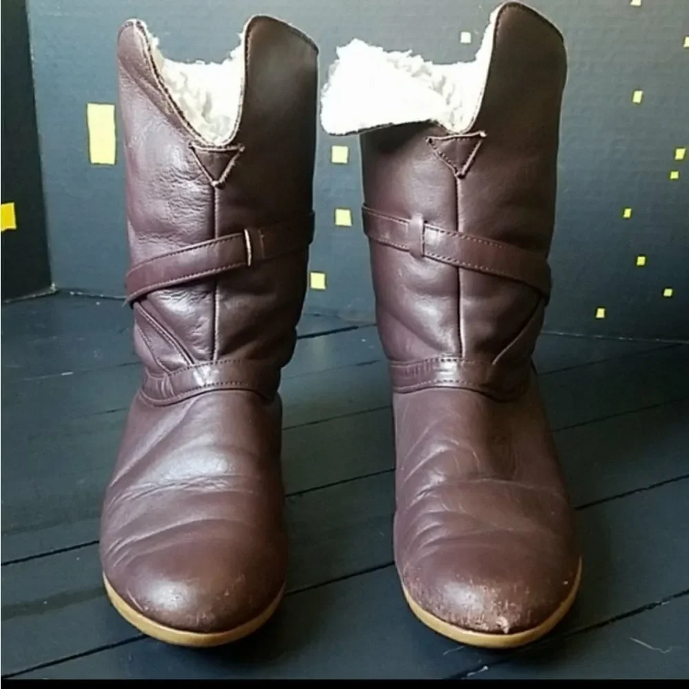 DeX leather boots